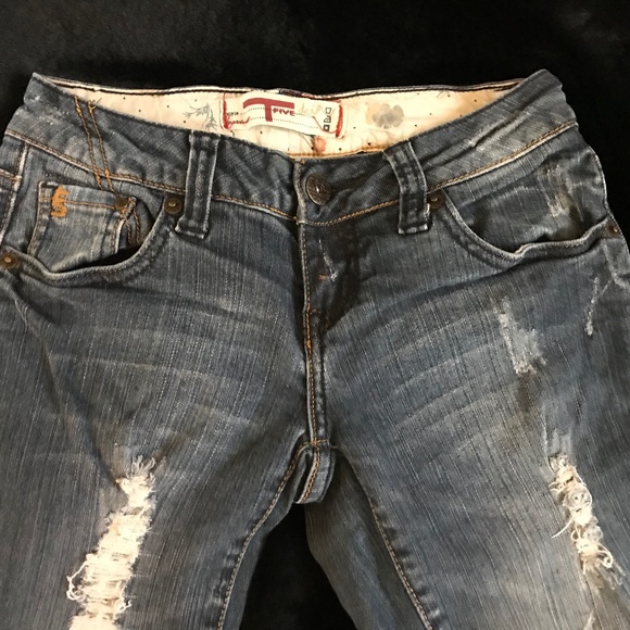T five distressed jeans - Picture 1 of 4